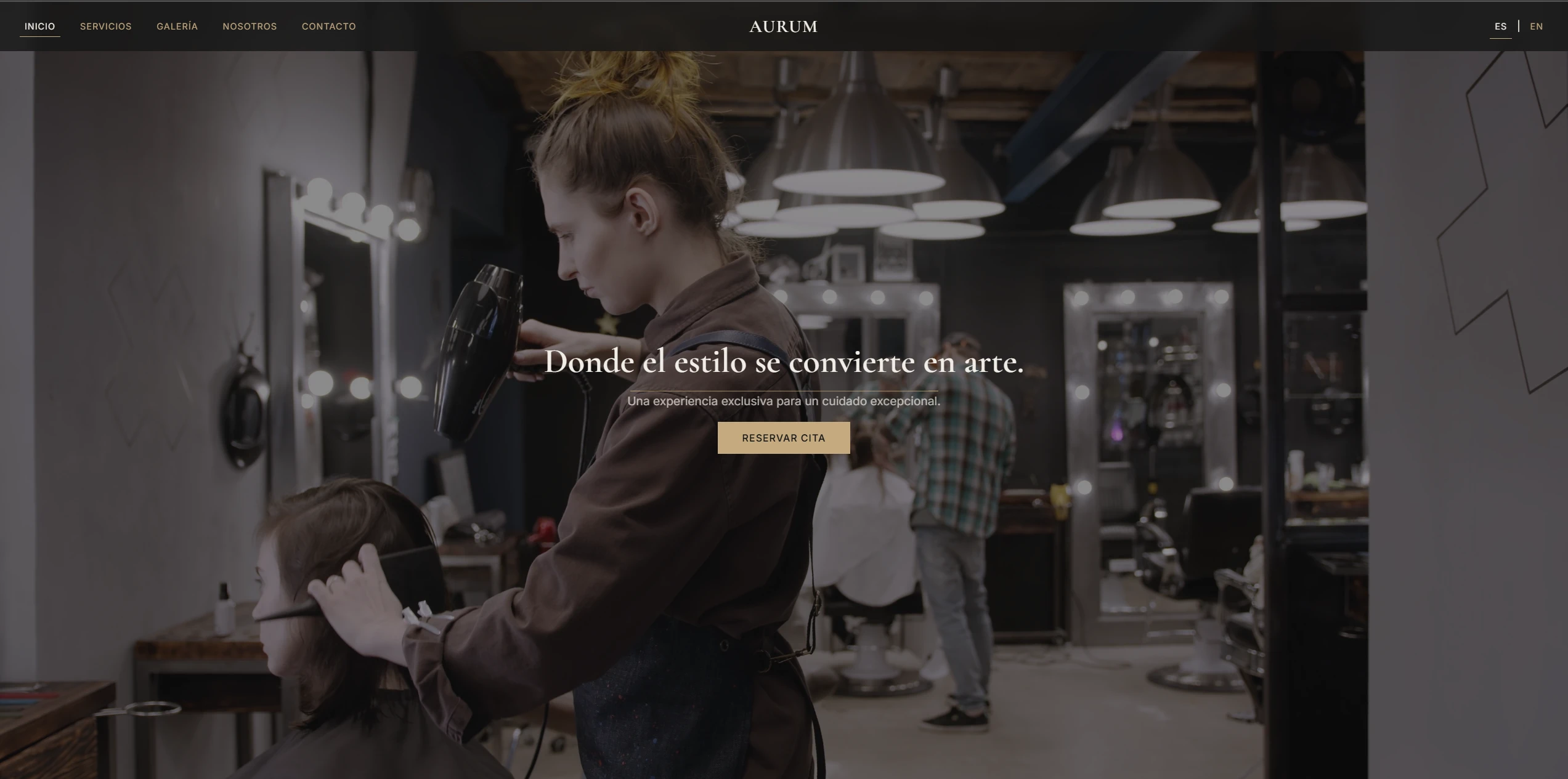 Fondo del Proyecto Aurum Peluquería